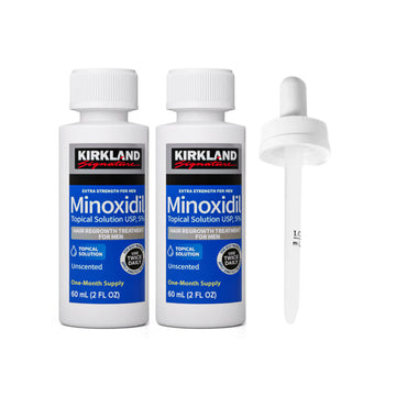 Kirkland 5% Minoxidil Extra Strength Liquid Hair Loss and Hair Regrowth Treatment 2 Month