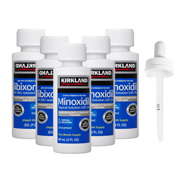Kirkland 5% Minoxidil Extra Strength Liquid Hair Loss and Hair Regrowth Treatment 5 Month